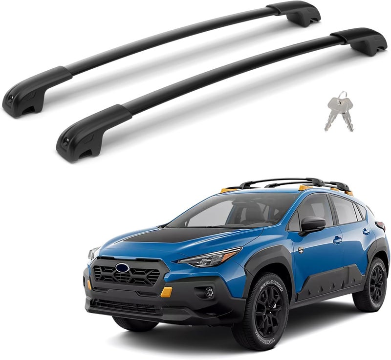 FLYCLE 300Lbs Lockable Roof Rack Crossbars Compatible with 2024 2025 2026 Subaru Crosstrek Wilderness, Heavy Duty Aluminum Anti-Corrosion Cross Bar Fit Luggage Luggage Kayaks Bicycles Snowboard - Image 1